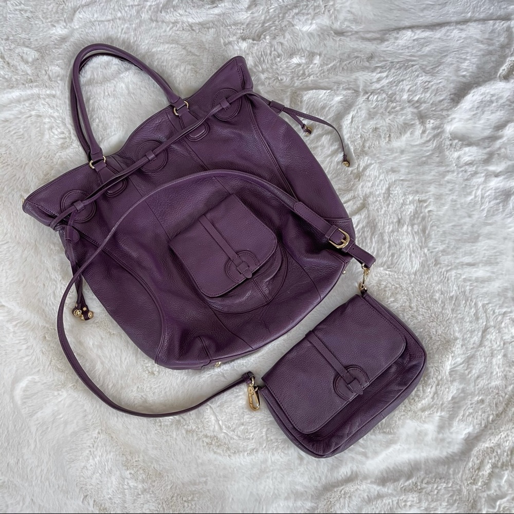 Isaac Mizrahi live leather boho and cross body